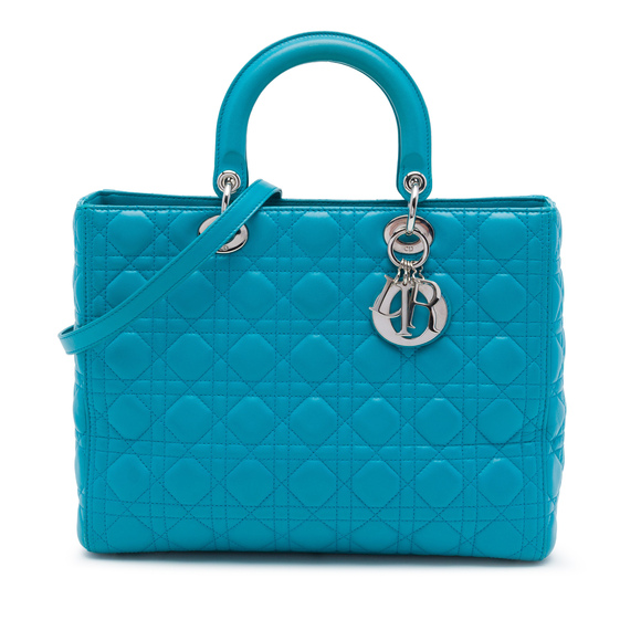 Dior Handbags - Pre-Loved Dior Large Lambskin Cannage Lady Dior